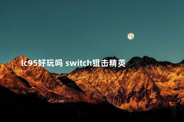 lc95好玩吗 switch狙击精英哪个版本好玩